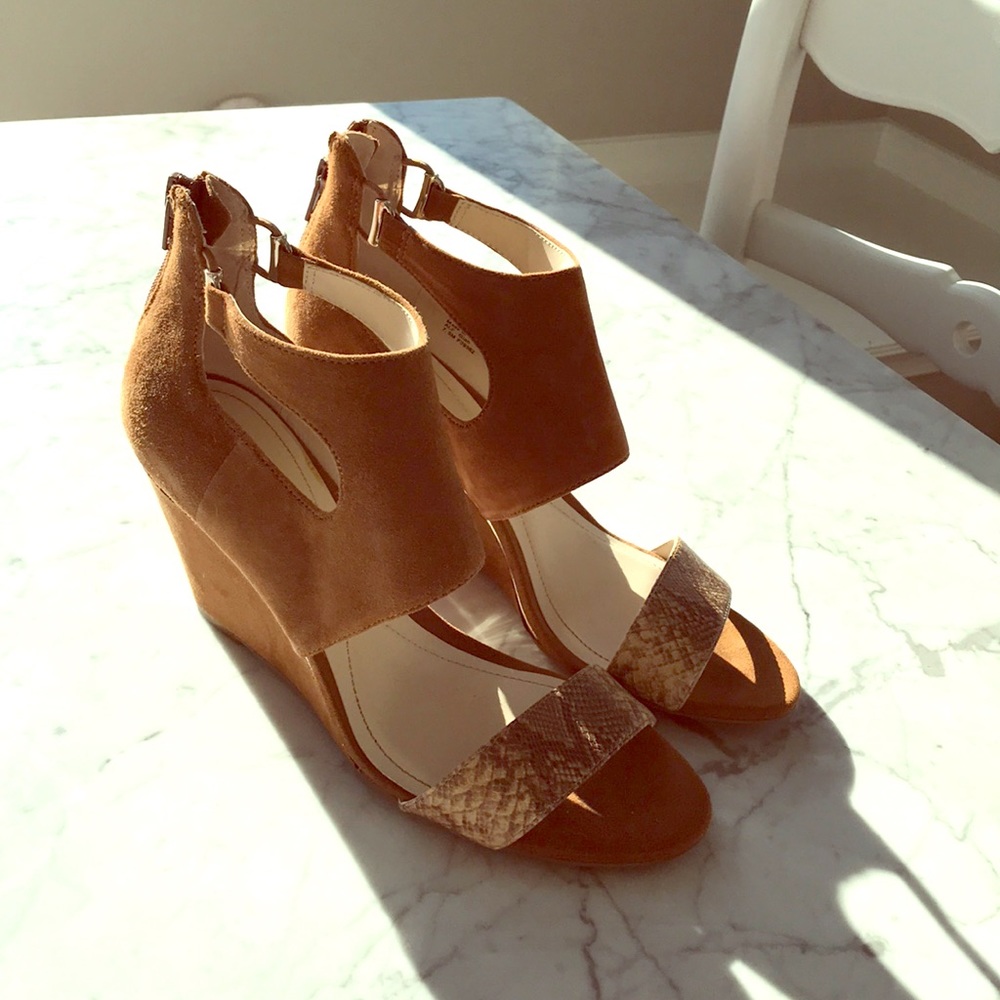 Open toe wedges